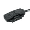 Double switch with quick assembly - black [WADSN]